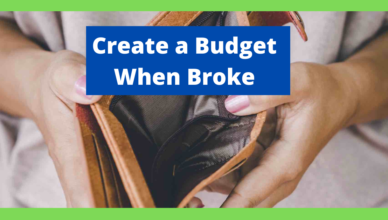 how to create a budget when broke